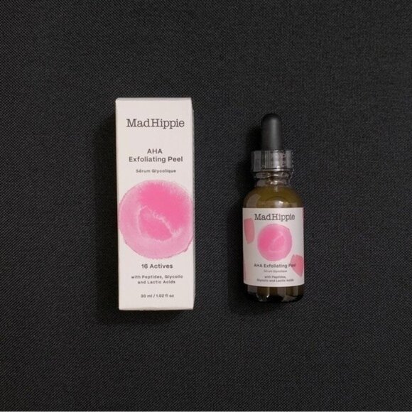 MAD HIPPIE AHA Exfoliating Peel w/ Ceramides & Peptides, Glycolic & Lactic Acid - Picture 1 of 3